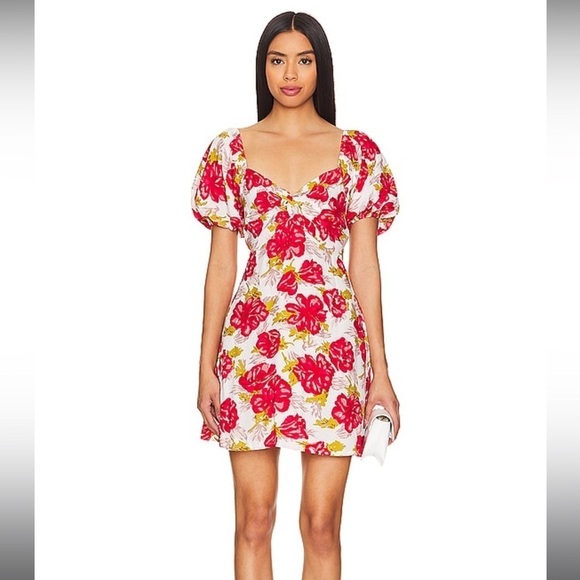 Faithful The Brand Elissa Isadora Floral Mini Dress - Picture 1 of 6